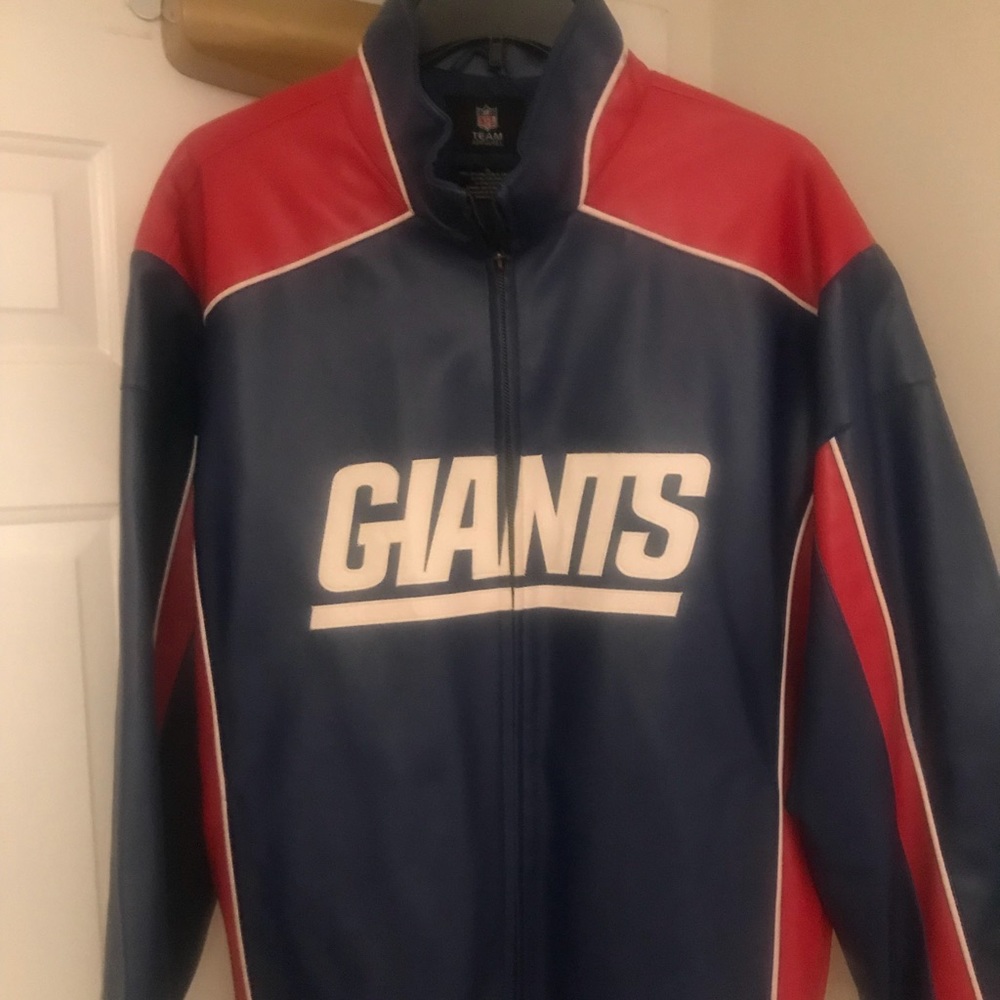 Vintage New York giants leather jacket.